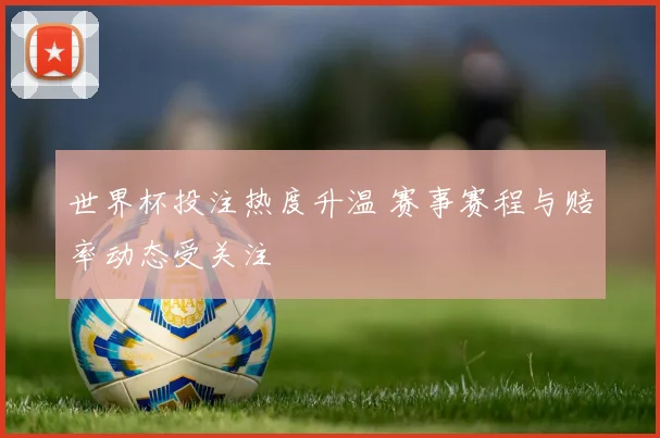 世界杯投注热度升温 赛事赛程与赔率动态受关注
